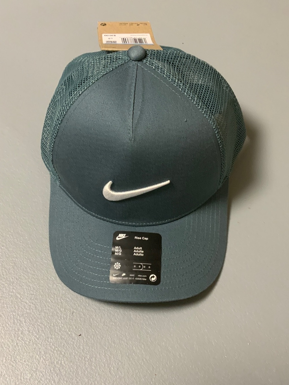 Nike Men’s Teal Mesh Swoosh Cap